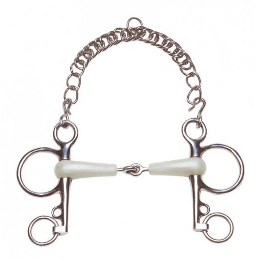 Mors Pelham cheval résine pomme Flexi 