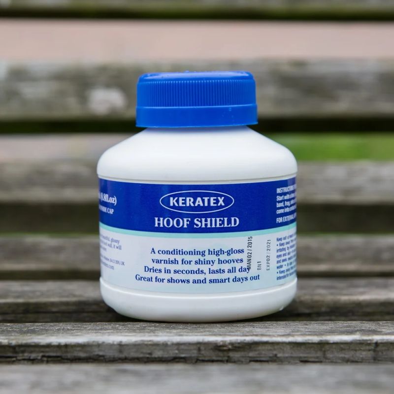 Vernis sabot cheval transparent et protecteur Hoof Shield - Keratex