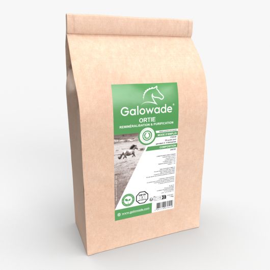 Orties réminéralisation et purification cheval Date courte - Galowade