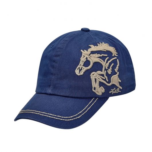Casquette équitation motif cheval qui saute