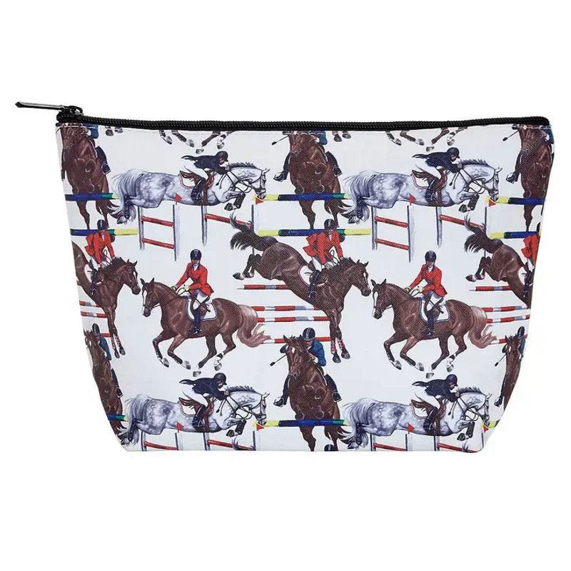 Trousse de toilettes motif saut d'obstacles Lila Jumpers