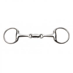 Mors de filet de bride olive inox double brisure