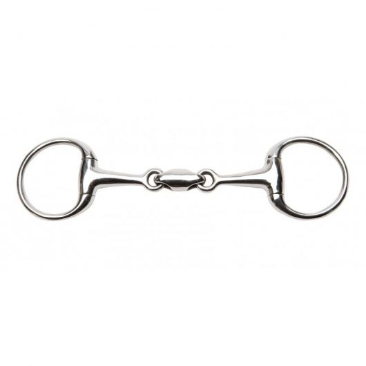 Mors de filet de bride olive inox double brisure