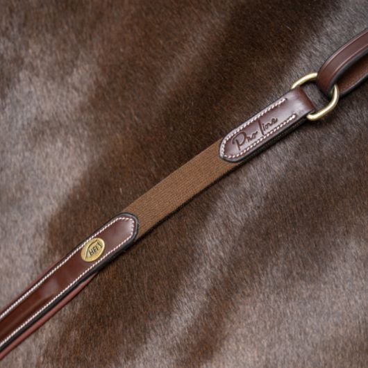 Collier de chasse cheval cuir italien et martingale Arezzo - HFI