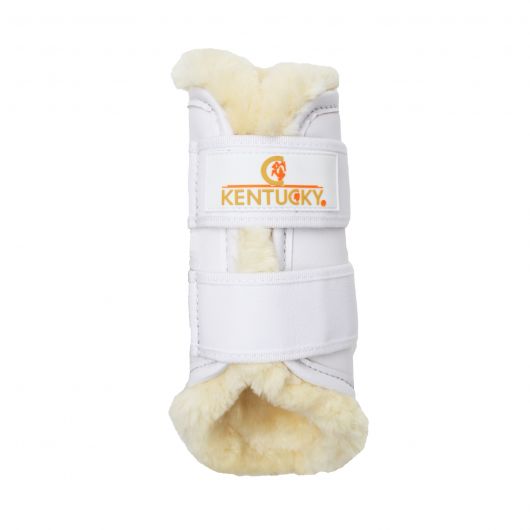 Guêtres postérieures cheval cuir et mouton synthétique- Kentucky