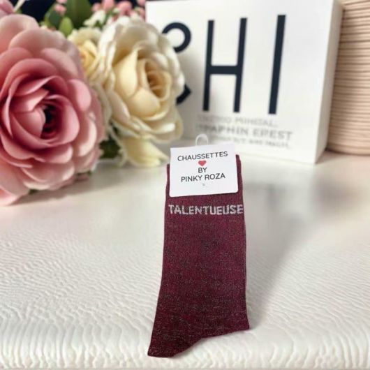 Chaussettes équitation à paillettes - Talentueuse - 