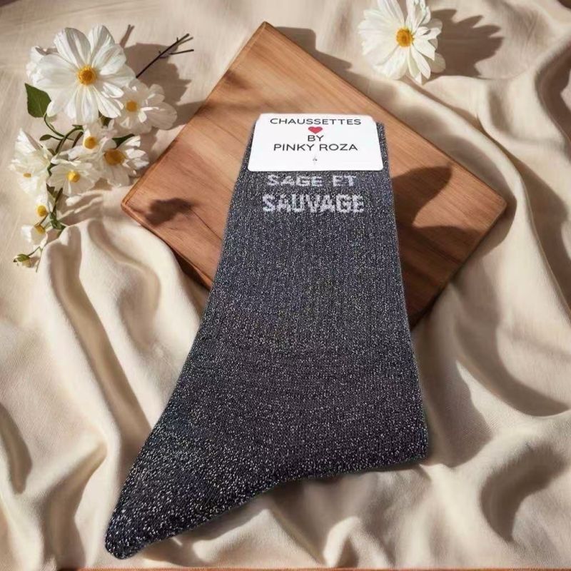 Chaussettes équitation à paillettes - Sage et sauvage - 
