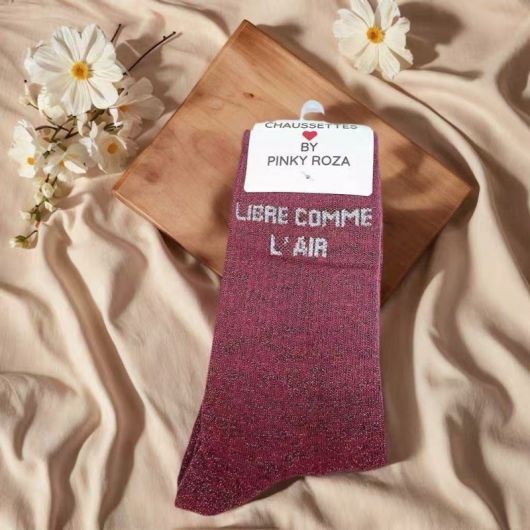 Chaussettes équitation à paillettes - Libre comme l'air - 