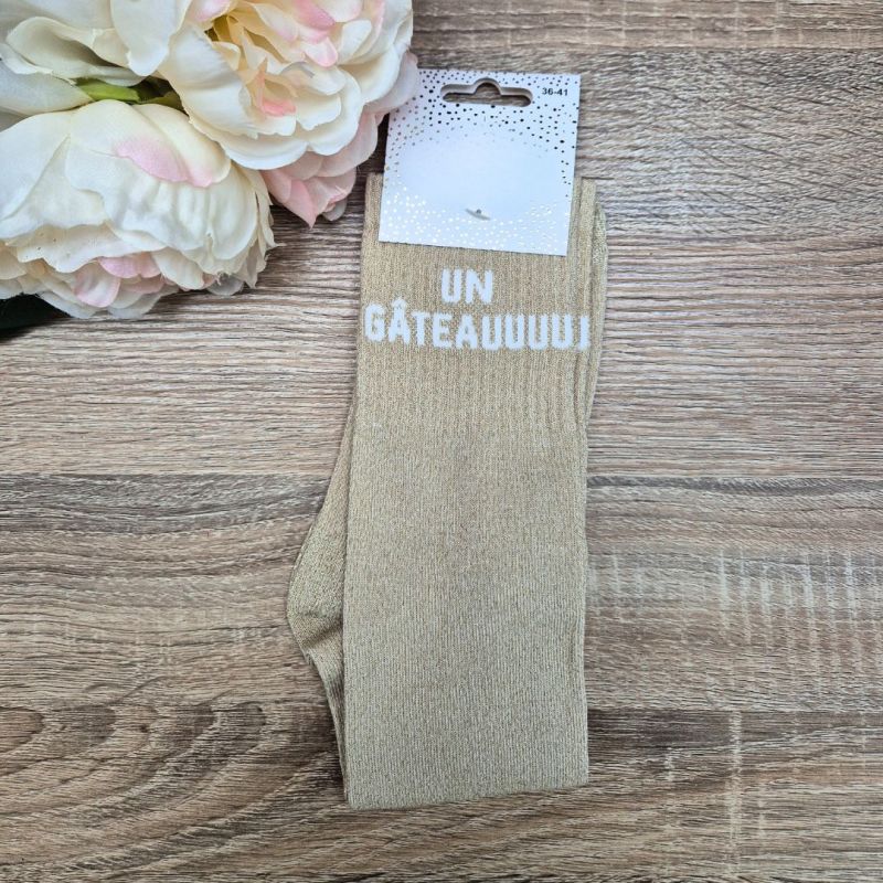 Chaussettes à paillettes équitation - Un gâteauu - 