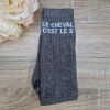 Chaussettes à paillettes équitation - Le Cheval c'est le S - 