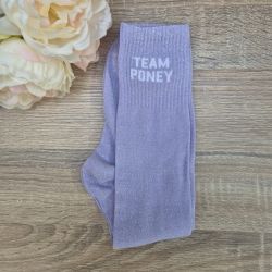 Chaussettes à paillettes équitation - Team Poney - 