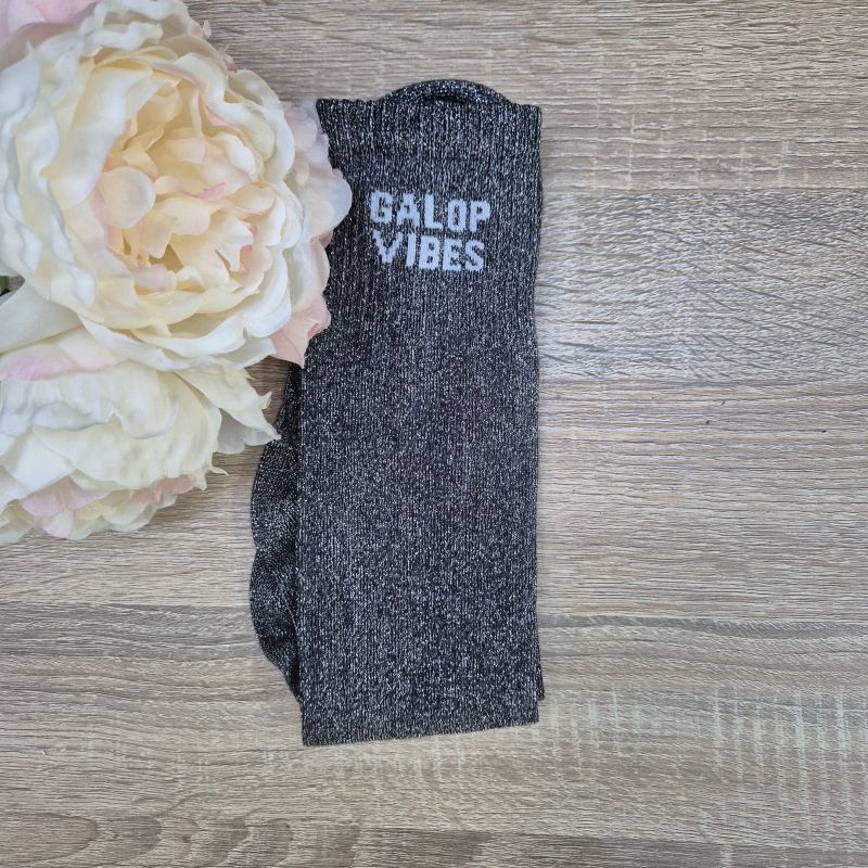 Chaussettes à paillettes équitation - Galop Vibes - 