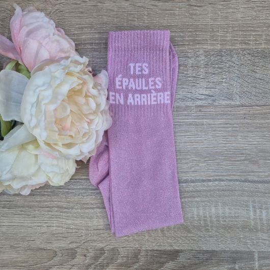 Chaussettes à paillettes équitation - Tes épaules en arrière - 