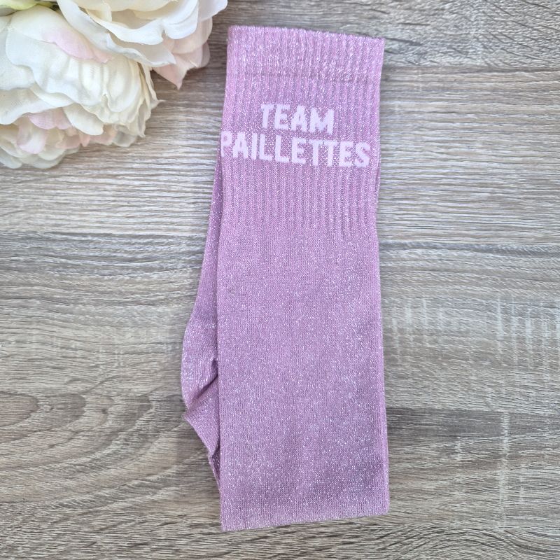 Chaussettes à paillettes équitation - Team paillettes - 