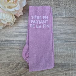 Chaussettes à paillettes équitation - 1ère en partant de la fin - 