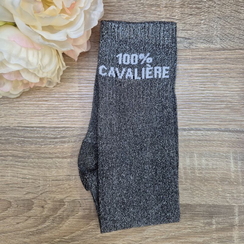 Chaussettes à paillettes équitation - 100% cavalière - 