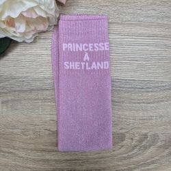 Chaussettes à paillettes équitation enfant - Princesse à shetland - 
