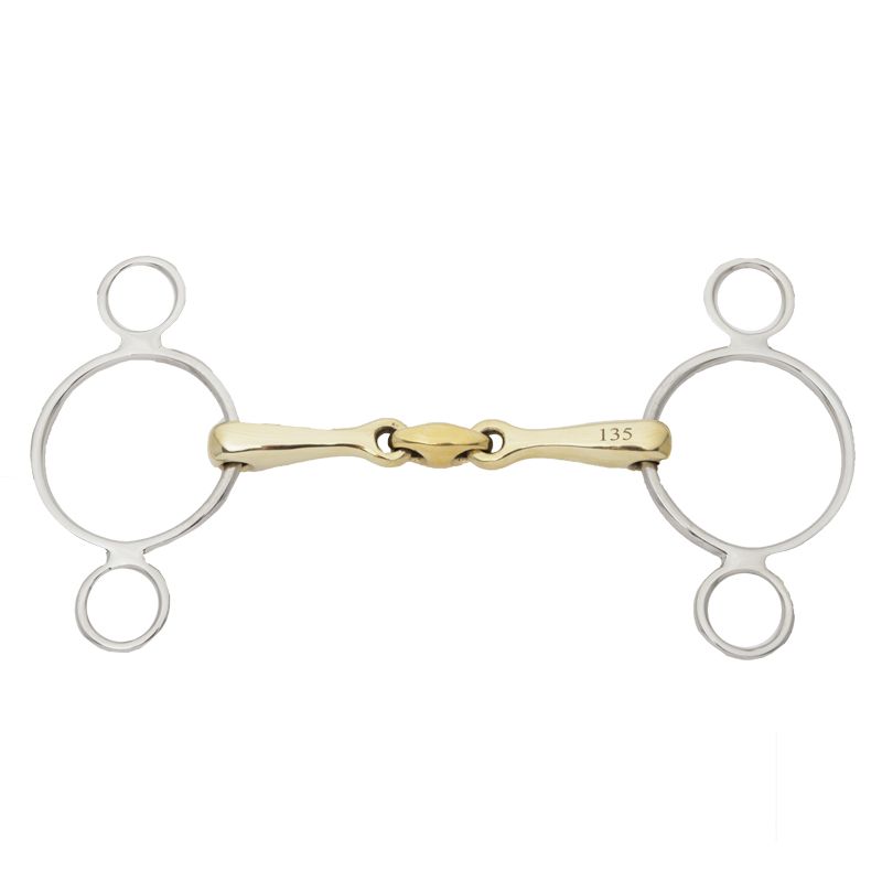 Mors Pessoa quatre anneaux double brisure cupris - Kavalkade