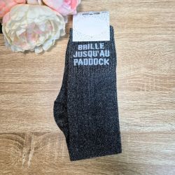 Chaussettes à paillettes équitation - Brille jusqu'au paddock - 