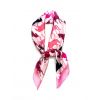 Foulard soie synthétique déco chevaux au pas