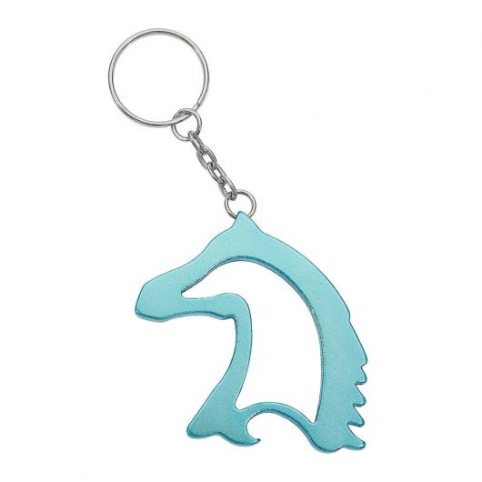 Porte clé et décapsuleur motif cheval couleur 