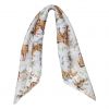 Foulard satiné motif "western" 