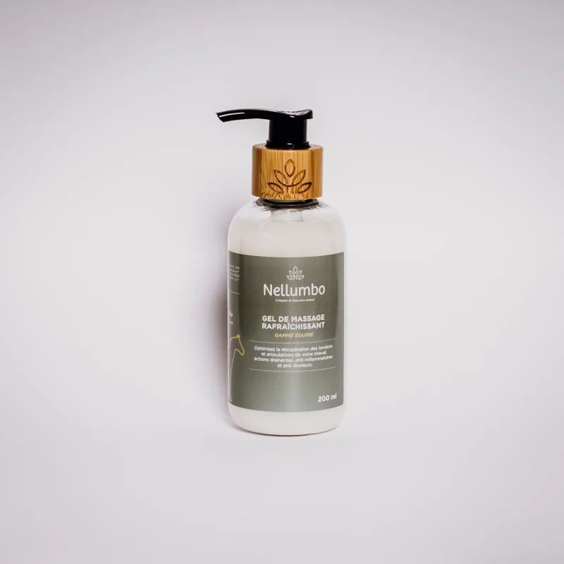 Gel de massage rafraîchissant cheval - Nellumbo