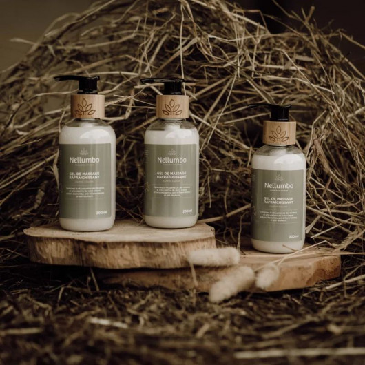 Gel de massage rafraîchissant cheval - Nellumbo