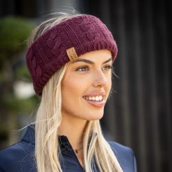 Bandeau équitation maille torsadée doublé polaire - Woof Wear 