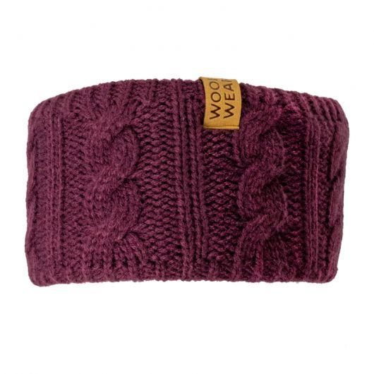 Bandeau équitation maille torsadée doublé polaire - Woof Wear 