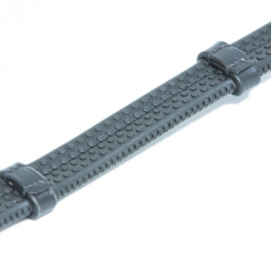 Rênes cheval Soft caoutchouc avec arrêtoirs - HFI