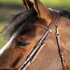 Bridon cheval cuir muserolle anatomique Techno - HFI 
