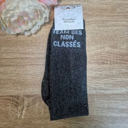 Chaussettes à paillettes équitation - Team des non classés - Paillettes Attitude