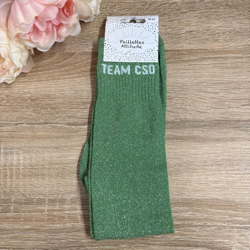 Chaussettes à paillettes équitation - Team CSO - Paillettes Attitude