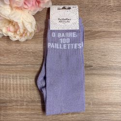 Chaussettes à paillettes équitation - 0 barre 100 paillettes - Paillettes Attitude
