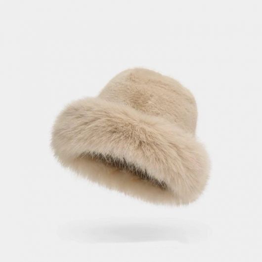 Chapeau type chapka fausse fourrure