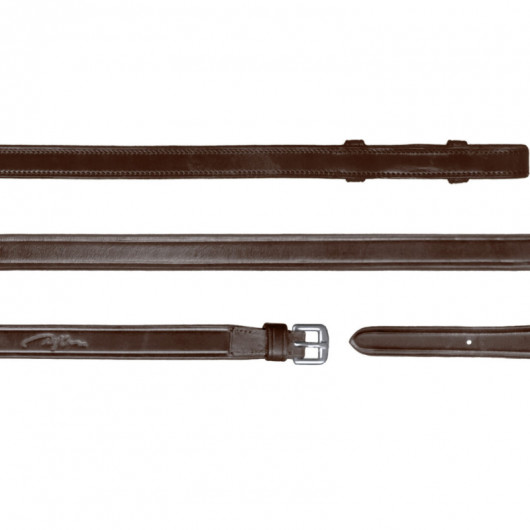 Rênes cheval bride cuir 1/2 New English Collection Dy'on noisette - Le Paturon