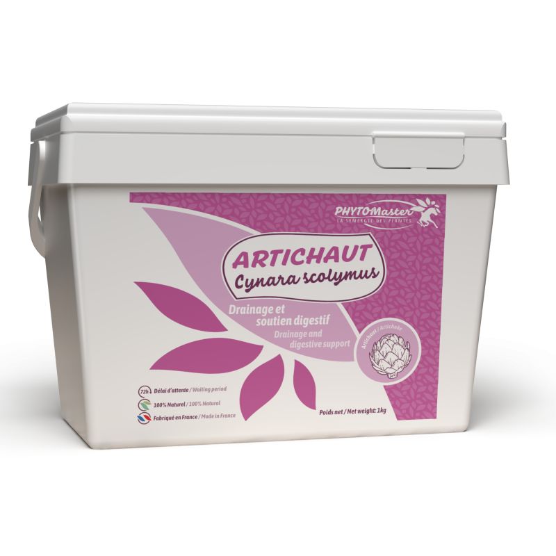 Artichaut - Drainage et soutien digestif cheval - Phyto Master