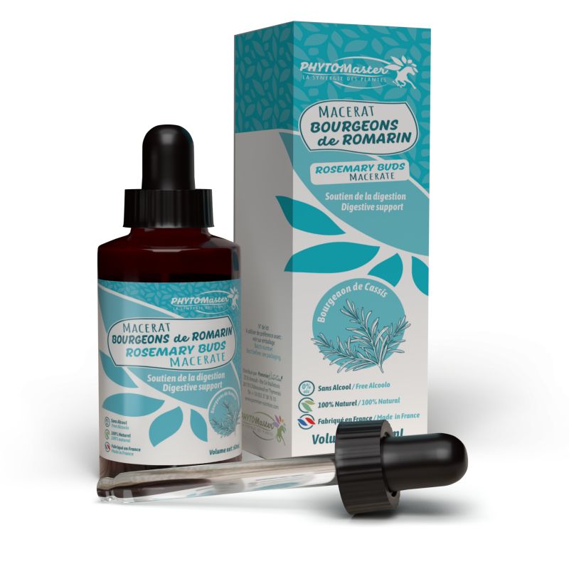 Macérat bourgeon de romarin - Gemmothérapie digestion cheval - Phyto Master