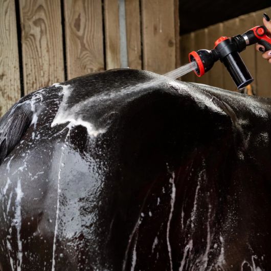 Pistolet de lavage cheval avec réserve de shampoing Smart Grooming - KM Elite