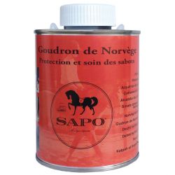 Goudron de Norvège sabot cheval avec pinceau 500 ml - Sapo