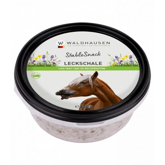 Bac à lécher cheval aux herbes StableSnack 650g - Waldhausen
