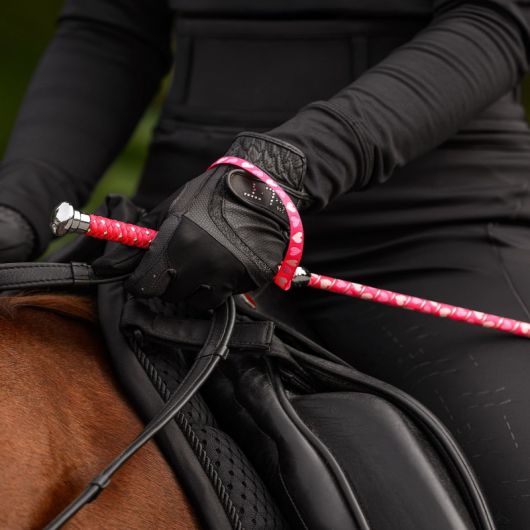 Cravache CSO Enfant coeurs 65 cm - Waldhausen