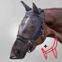 Licol de prairie + masque anti-mouches intégral pour licol - Waldhausen