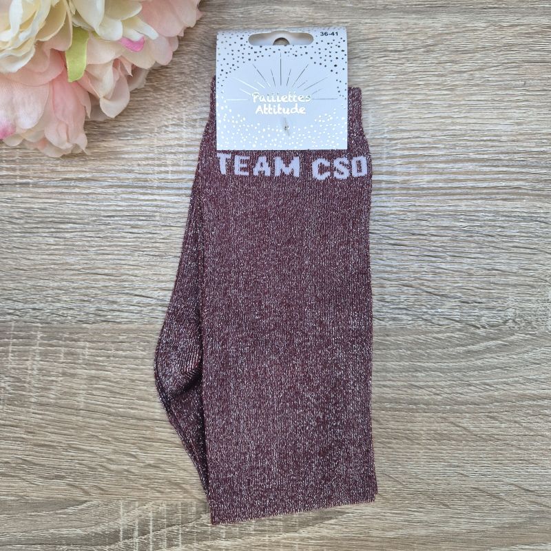 Chaussettes à paillettes équitation - Team CSO - Paillettes Attitude