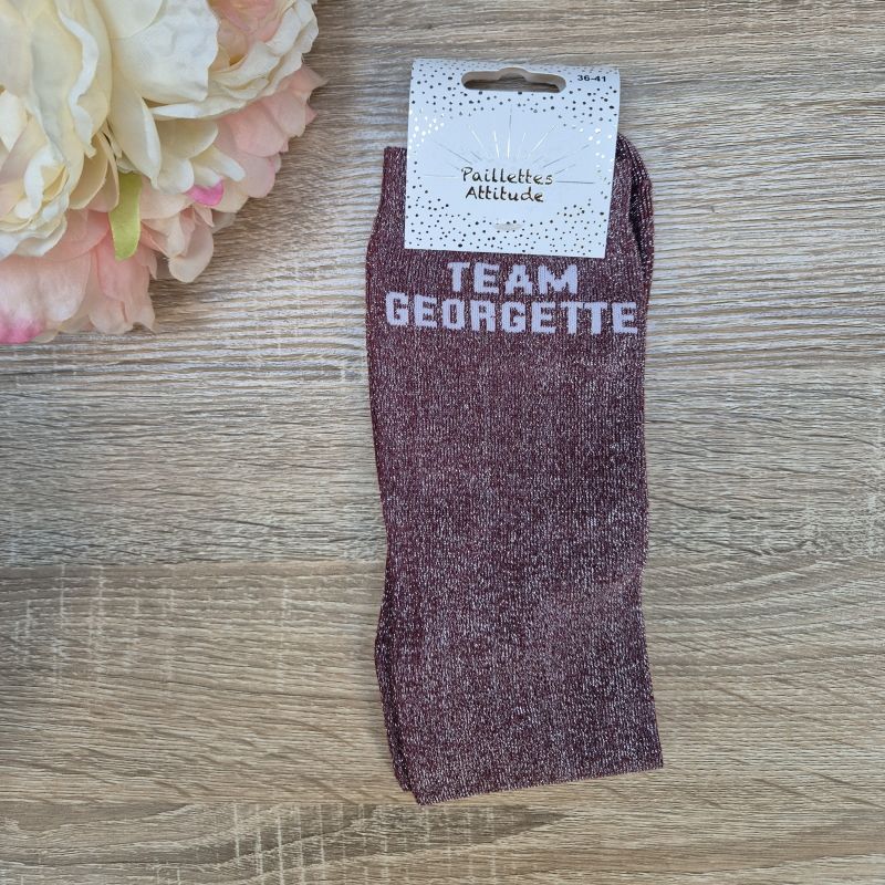 Chaussettes à paillettes équitation - Team georgette - Paillettes Attitude