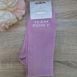 Chaussettes à paillettes équitation - Team Poney - Paillettes Attitude