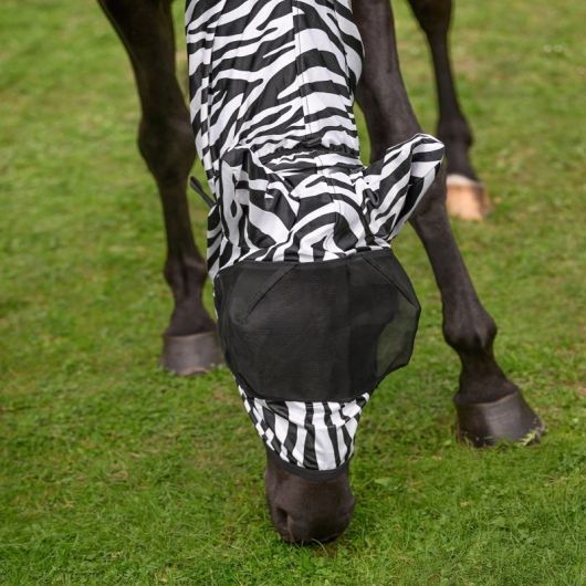 Masque anti-mouche cheval anti-dermite Zebra - Waldhausen