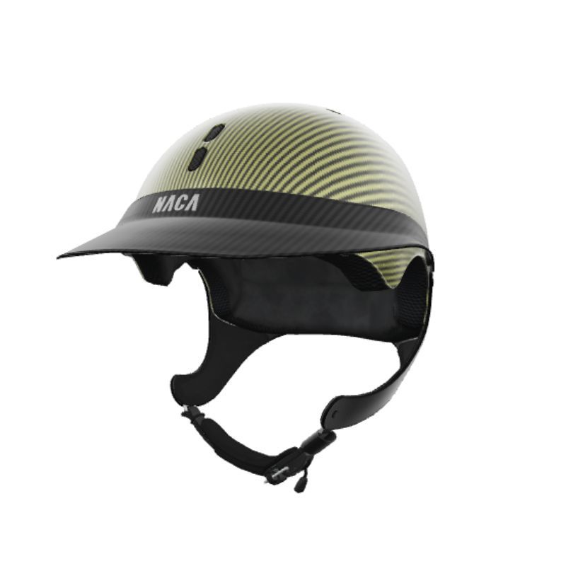 Casque équitation Gravity XP Carbone Glow + Visière Carbone M - Naca