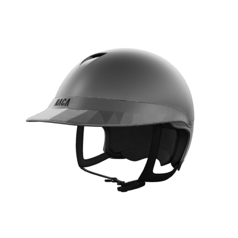 Casque équitation Comete S Mat + visière standard (mousse incluse) - Naca